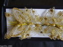 Apac New Design FE3165 7cm Gold Gauze Butterflies 