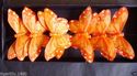 FE3161 9cm Orange Feather Butterflies with painted