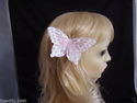 Beautiful Feather Butterfly on clip/brooch. Great 