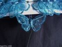 Apac New Design FE3127 Turquoise Gauze Butterflies