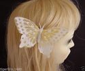 Beautiful Feather Butterfly on clip/brooch. Great 