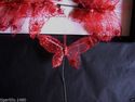 Apac New Design FE3164 7cm Red Gauze Butterflies b