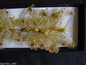 Apac New Design FE3165 7cm Gold Gauze Butterflies 