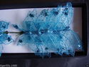 Apac New Design FE3168 7cmTurquoise Gauze Butterfl