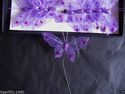 Apac New Design FE3167 7cm Purple Gauze Butterflie