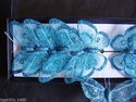 Apac New Design FE3127 Turquoise Gauze Butterflies
