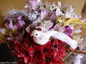 Decorative Glittered Bird's on clip's,pack of 3. G