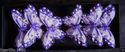 FE3160 9cm Purple Feather Butterflies with painted