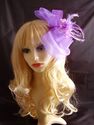 Elegant Large Mesh Fascinator with silk & lace flo