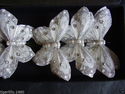 Apac FE3163 9cm Feather Butterflies with Silver Gl