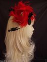 Absolutely Fabulous Fluffy feather Fascinator, Gre
