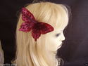 Beautiful Feather Butterfly on clip/brooch. Great 