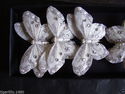 Apac FE3163 9cm Feather Butterflies with Silver Gl