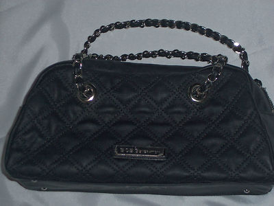 BRAND NEW BCBG SMALL LEATHER QUILTED SATCHEL - RETAIL $89, K'S HEALTH