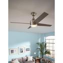 Hampton Bay Mercer 52 in. Brushed Nickel Ceiling F