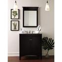 Foremost Haven 31 in. x 25 in. Framed Mirror in Es