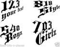 Represent Your Area Code with Custom Cut Vinyl Dec
