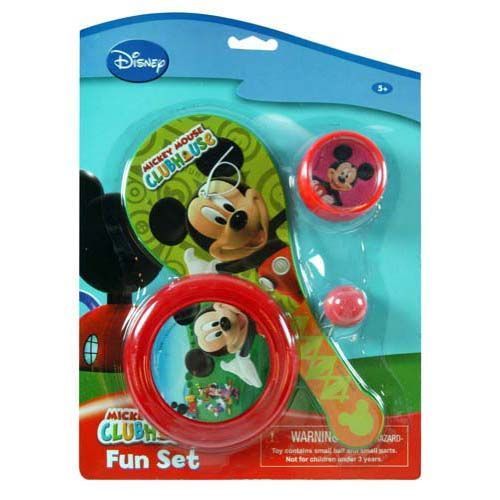 Mickey 3 Part Fun Set Paddle Ball Yo-Yo Case Pack