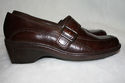 Clarks Brown Leather Ladies Shoes Size 6.5 Leather