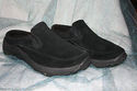 L.L. BEAN Ladies Shoes Black Suede Mules Size 8.5M