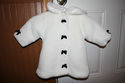 Baby Girls Size 12 Months Coat White Faux Fur "The