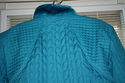 Nina Rossi Quilted Jacket Turquoise XL faux fur st