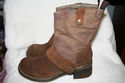 Ladies London Underground Boots Size 10M Suede & C