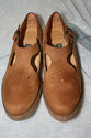 ROCKPORT LADIES LIGHT BROWN OXFORDS SIZE 8M CUSHIO