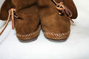 Ladies Chaparral Moccasins Medium Brown Suede side