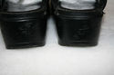 L.L.BEAN Ladies Mules Solid Black Leather Upper Bl