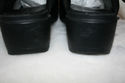 L.L.BEAN Ladies Mules Sz11.5 Black Leather W/Rubbe