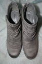 Rampage Boots Gray Suede Look, 4" Heel, Size 9M- 6