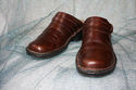 Clarks Ladies Mules Medium Brown Size 7 Leather Li