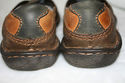 Ladies BORN Size 7.5 Brown, Navy, Tan Leather, Lin