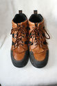 LADIES LOW ROPER BOOTS,BROWN&BLACK,SZ.7.5 RUBBER T