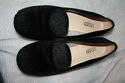 SAYAN Ladies size 10.5M Black Faux Fur Loafers Lea