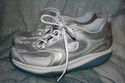 LADIES SKECHERS SHAPE-UPS SZ 8M LEATHER & SYNTHETI