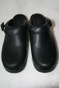 L.L.BEAN Ladies Mules Sz11.5 Black Leather W/Rubbe