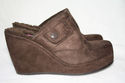 K-9 Ladies Wedge Shoes 4" heel 1" sole Brown Suede