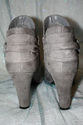 Rampage Boots Gray Suede Look, 4" Heel, Size 9M- 6