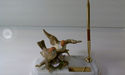 Birds Desktop Desk Pen Set Stand Statue Figurine