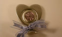 Lovely Japanese Metal Heart Shape Table Clock with