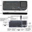 Bluetooth Backlit Mini Wireless Keyboard Mouse Tou