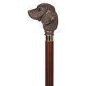 Golden Retriever Bronzed Top Walking Stick. N.BR05