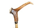 Red Deer Antler L - shape with Buffalo collar hand
