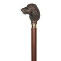 Cocker Spaniel Bronzed Top Walking Stick. N.BR04