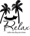 Relax take one day  Decal Sticker Wall Home Decor 