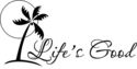 Life's Good Palm Tree Vinyl Home Wall Decal Decor