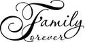 Family Forever Vinyl Decal Home Wall Decor