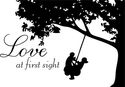 Love at First Sight Vinyl Decal Home Wall Decor